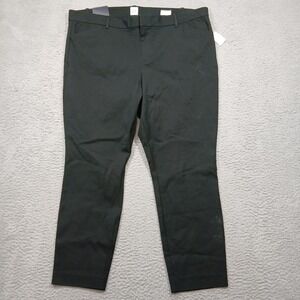 Gap Women's Size 20 Skinny Ankle Pants Black‎ Stretch Mid Rise NWT